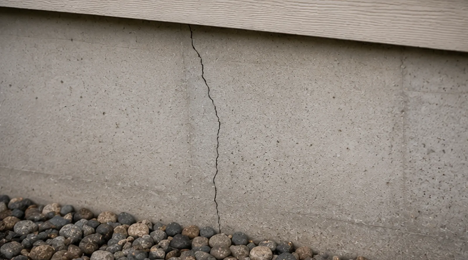 Foundation crack documented during inspection in Hastings, Minnesota